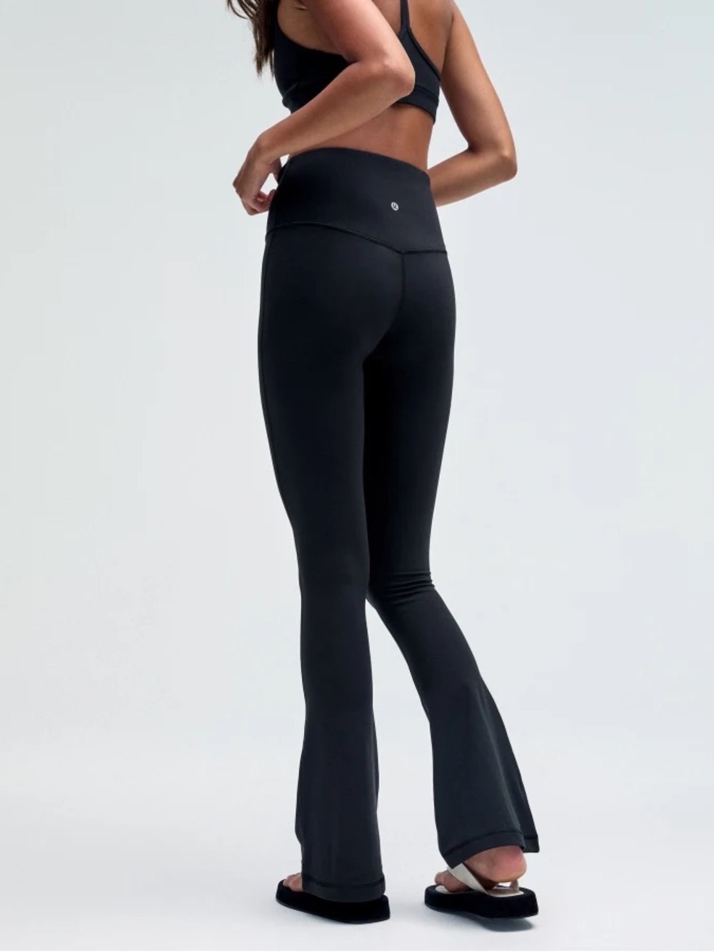 Lululemon Align High-Rise Mini Flare Pant 34" Black, Size 4